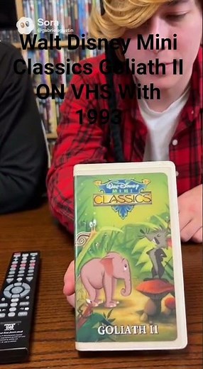 Walt Disney Mini Classics Goliath II On VHS With 1993 New Family Entertainment