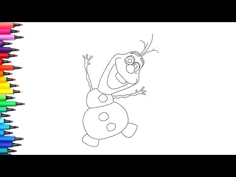 Olaf Dancing Drawing, Painting & Coloring For Kids and Toddlers_Child Art