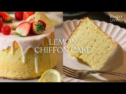 The Best Lemon Chiffon Cake (Perfectly Fluffy & Moist) *Using all-purpose flour!*