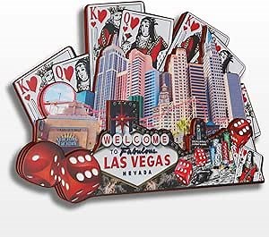 Las Vegas Nevada USA America Fridge Magnet Wooden Collection 3D Wood Handmade Travel City Souvenirs Refrigerator Magnet Home Decoration Gift -154