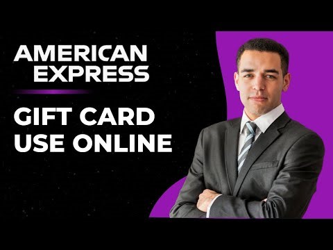 How To Use American Express Amex Gift Card Online