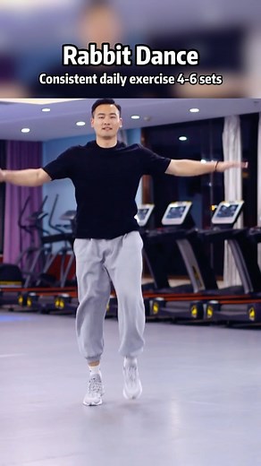 28K views · 255 reactions | Rabbit dance Consistent daily exercis 4-6 sets | Healthy Life | Facebook
