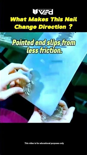 What Makes This Nail Change Direction? 🤯 | Physics Explained #shorts
