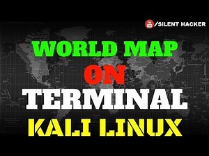 WORLD MAP ON TERMINAL - KALI LINUX (MAPSCII)