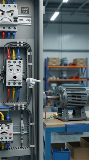 ⚡ Complete Motor Starter Guide 🔥 Beginner to Pro⚡ #youtubeshorts #shorts #electrical #toonselab