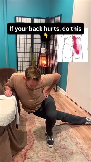 If you back hurts do this. Learn more in bio