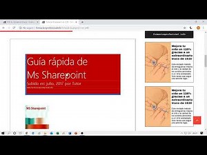 Descarga Tutorial Sharepoint en PDF