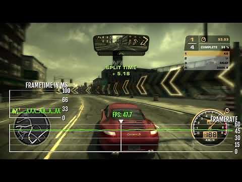 NFS Most Wanted 2005 Frame Rate Xbox 360
