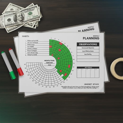 31-day Circle Habit Tracker (printable) With Weekly and Daily Planning Template for Free 2026 - Etsy