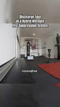 Advanced Fire Suppression System Discharge Test! #shorts