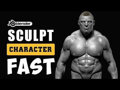 Master Blender: Sculpting Brock Lesnar | Advanced 3D Modeling & Texturing Techniques for Beginners!