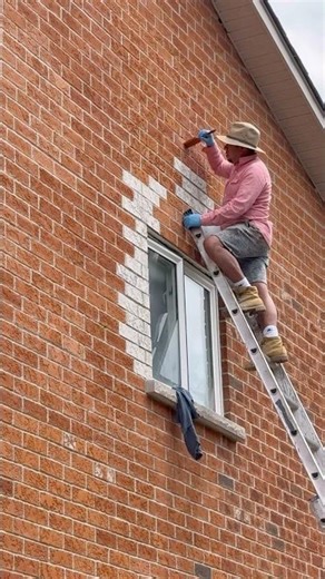 Perfect brick color match after fire damage