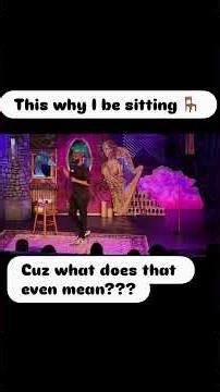 This why I be sitting 🪑 down lol St. Louis 7/17 helium comedy club