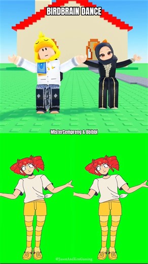MisterCempreng & Bbibbi| Birdbrain Dance #roblox #birdbraindance #mistercempreng #bbibbi