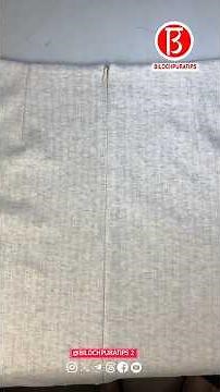 Hip skirt invisible zipper tutorial