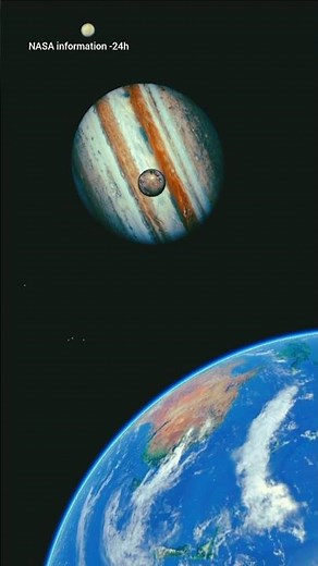 Earth Crosses Jupiter | A Rare Space Alignment.#NASA #information #live #earth