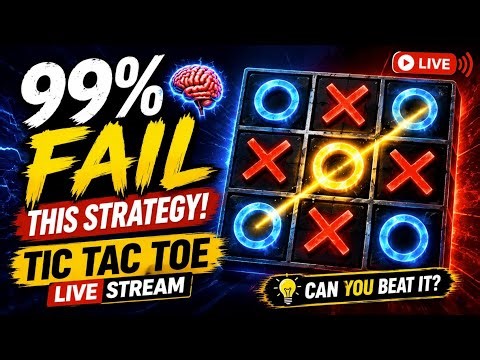 99% Fail This Strategy! 🧠 Tic Tac Toe Live Stream #Shorts #Live #TicTacToe #Gaming