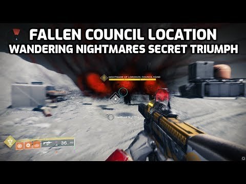 Fallen Council Location for "Wandering Nightmares" Secret Triumph | Destiny 2