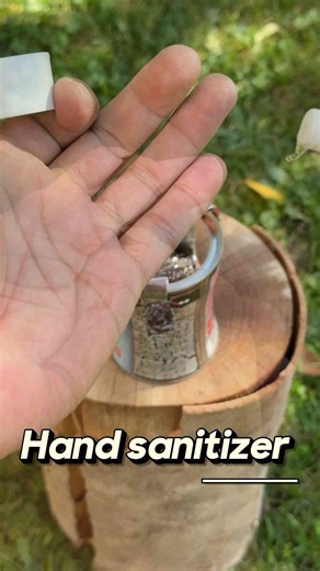 DIY Outdoor Coffee Maker Using a Tin Can and Hand Sanitizer