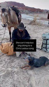 She just can’t help but sing along to a Chris Ledoux song. We’ve been down a thousand miles of trail, sang for Simon Cowell and got 4 yes votes, and spent countless nights on the mountain. I guess this is what they mean by man’s best friend. | DieHard Cowboy