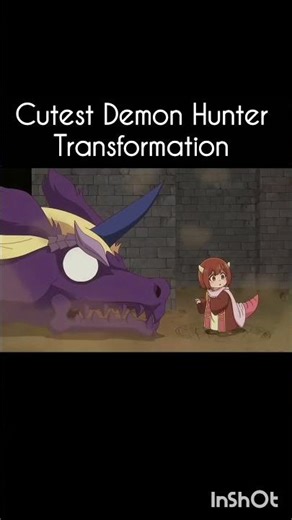 The Cutest Demon Transformation You'll Ever See #anime #shorts