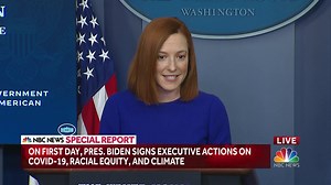 "I have deep respect for the role of a free and independent press in our democracy and for the role all of you play," White House Press Sec. Psaki says. "We have a common goal, which is sharing accurate information with the American people." | NBC News