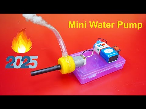 How to Make Water Pump with DC Motor | Science Projects Water Pump | Science Fair Projects