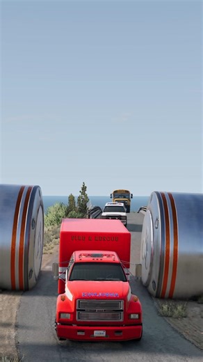 Car vs Bus Vs Ambulances beam ng drive #beamngdrive