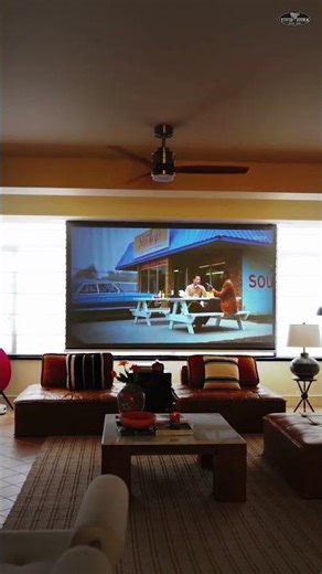 The Ultimate #HiddenCinema! ✨ #VIVIDSTORM PHANTOM Recessed In-Ceiling Long Throw #ALRscreen