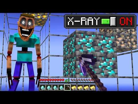 Secretly Using X-RAY in a HORROR Minecraft SMP...