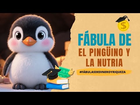 🐧✨ El Pingüino y la Nutria: Una Fábula sobre Disfrutar y Ahorrar