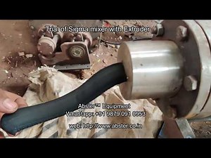 Sigma Mixer with Extruder