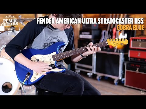 No Talking...Just Tones | Fender American Ultra Stratocaster HSS | Rosewood - Cobra Blue