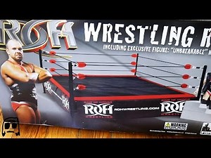 ROH Wrestling Ring Figure Toy Company Playset Unboxing, Construction & Review!!