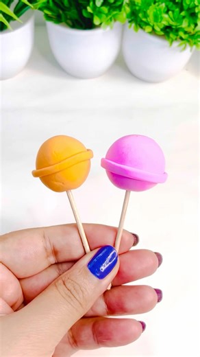 Mini Clay Cart Making Tutorial | Quick 5-Minute Craft #diy #shorts #youtubeshorts #lollipop