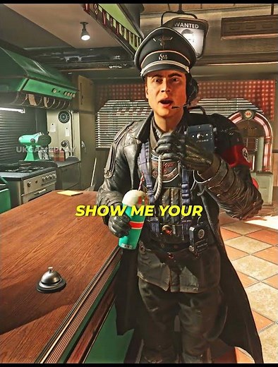 When a milkshake decides a Nazi’s fate 🍓🥤 #shorts #gameplay #wolfenstein