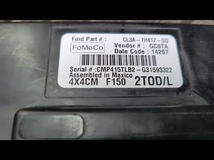 2014 Ford F-150 TCCM 4x4 Control Module Location and Removal