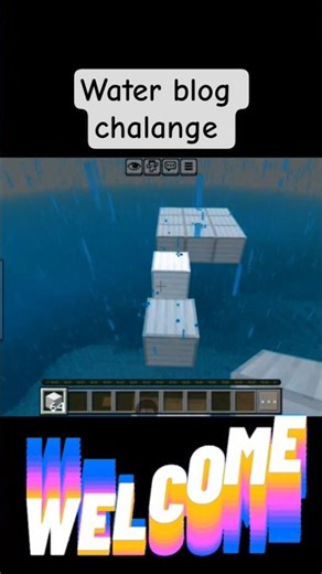 Minecraft water block chalange😱 #shorts #viral #minecraft