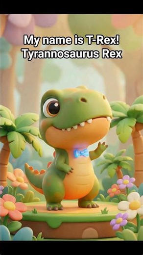 My name is T-Rex! Tyrannosaurus Rex #prehistoric #dinosaur #funny #pterosaurus #aiart #facts