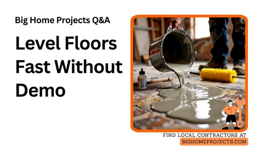 Self Level Pour Technique For Tile OverlaysFloor leveling compound is a cost effective solution for repairing uneven substrates without full tile demo, ideal for preparing existing tile for vinyl… | Big Home Projects