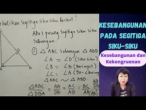 Kesebangunan dan Kekongruenan (2) : Kesebangunan Pada Segitiga Siku-Siku Kelas 9