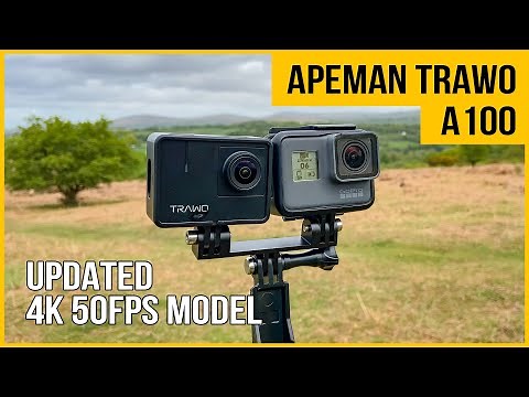 Apeman Trawo A100 action camera review | 4K 50 fps | vs GoPro