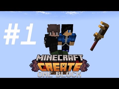 MINECRAFT ONE BLOCK + CREATE MOD