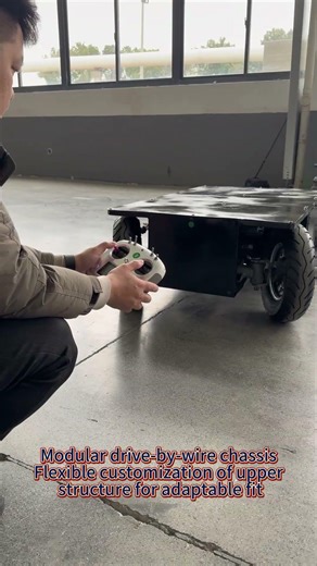 Intelligent wire-controlled chassis with CAN interface, suitable for autonomous warehousing