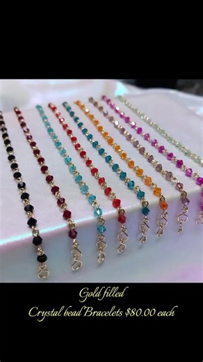 GOLD FILLED CRYSTAL BEAD BRACELETS✨ Made with tarnish resistant wire and crystalize glass beads $80.00 each 2 for $150.00 Delivery available Pick up available to Arima To place your order contact 4692097 #Handcraftedbracelets #trinidadandtobago🇹🇹