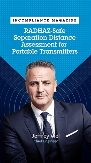 Chief Engineer Jeffrey Viel's article on RADHAZ assessment and testing was featured in InCompliance Magazine's November issue. Read the full article here: https://shorturl.at/hTqPb #ElementUSSD #RADHAZ #EMCTesting | Element U.S. Space & Defense