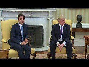 Justin Trudeau meets Donald Trump at the White House: 'America is deeply fortunate to have a neighbour like Canada'