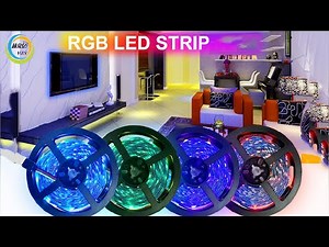 SMD 5050 RGB flexible LED light with remote control to change color