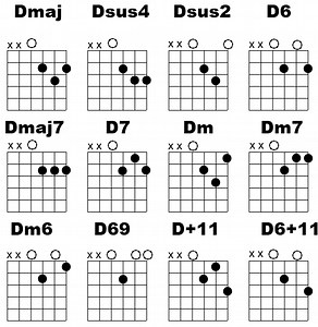 Beginner Guitar Lesson, D Chord Variations
