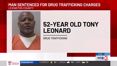 Lexington County man sentenced after being convicted on multiple drug trafficking charges